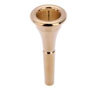 French Horn Mouthpiece, Copper Alloy Deep Cup Mouth Horn Standard Golden Single French for Beginner Players for Concerts Stage