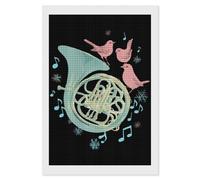 French Horn Music Bird Diamond Art Kits Accessories Full Square Drill 5D Painting Craft Home Wall Decor