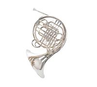 French Horn Nickel Plated Double Row French Horn In B Flat To F Flat Tuning For Beginners Exams And Performance.