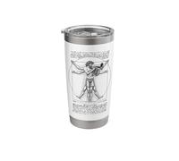 French Horn Player Hornist Vitruvian Man Leonardo Da Vinci Stainless Steel Insulated Tumbler