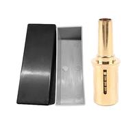 French Horn Pressure Reducing Valve, Horn Mouth Corrector for Breath Training, Brass Professional Correction Assistant Tool with Storage Box for French Horn Players (Gold)