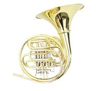 French Horn Professional Woodwind Wind Instrument Gold Lacquered 4 Key Double Separated Bell F Bb Tone French Horn