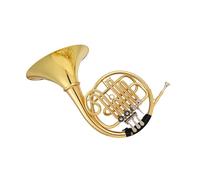 French Horn Suitable For Professional Performance French Horn Instrument B Flat F Key Four And Double Row Professional Teaching Performance(Single)