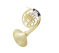 French Horn Suitable For Professional Performance Single Row French Horn In B Flat Key For Beginners To Play Four Keys(Four buttons)