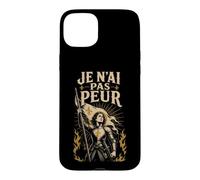 French I Am Not Afraid Joan of Arc Case for iPhone 15 Plus