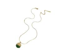 French Inspired Adjustable Round Pendant Necklace Elegant Stainless Steel Lightweight Chain For Women Gift Layering Jewelry Versatile Adjustable Length Neck Jewelry