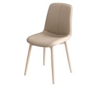 French-Inspired Padded Di Chair with Soft Backrest - Comfortable Leisure Seat for Home Di, Kitchen, Café - Stylish Room Chair (Beige)