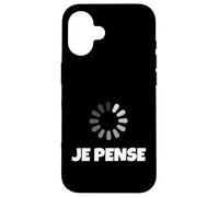 French Je pense I'm Thinking Graphic Tees & Cool Designs Case for iPhone 16