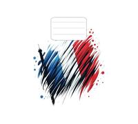 French Jotter | French Notebook | A4 Lined Jotter with Margin | High School Jotter | University Notebook: College | 8mm Lined | Lined Notebook