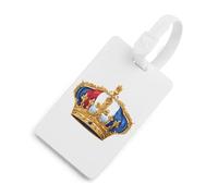 French King Luggage Tag for Suitcases Identify Labels Privacy Travel Baggage for Women Men