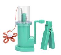 French Knitting Machine, Hand Cord Knitting Machine with Crank, Bracelet Weave Tool, Manual Crochet Machines, Household Spool Mill Sewing Tool, for Sock Hat Placemat(Lake Green)