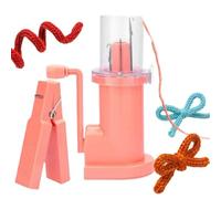 French Knitting Machine, Knitting Mill Icord Machine Hand Spool Knitter Machine, Handoperated Knitting Machine Craft Bracelet Tool with Safe Material, Versatile Compatibility