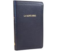 French La Sainte Bible-FL-Louis Segond Compact Zipper: Noire, zip