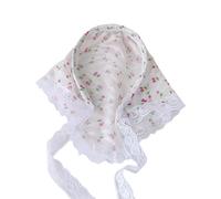 French Lace Head Scarf For Women Bandanas Hairband Decorative Headband Girl Headpiece Elegant Head Covering