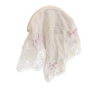 French Lace Head Scarf For Women Spring Bandannas Hairband Decorative Headband Girl Headpiece Elegant Head Covering