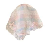 French Lace Trim Headscarf For Girl Elegant Hair Scarf Decorative Headband Music Festival Hairhoop