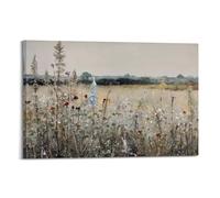 French Landscape Wildflowers Botanical Art Posters Are Suitable for Decorating Living Room, Bedroom, Study, Restaurant, Corridor, Children's Room, EtcFrame-style 08x12inch(20x30cm)