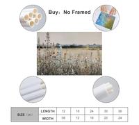 French Landscape Wildflowers Botanical Art Posters Are Suitable for Decorating Living Room, Bedroom, Study, Restaurant, Corridor, Children's Room, EtcUnframe-style 12x18inch(30x45cm)