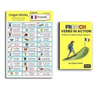 French Language Learning Pack: Verb Book & Sticker Set for Kids and Visual Learners