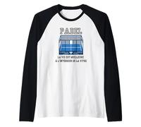 French Language! Padel: Life is Better Inside The Glass Raglan Baseball Tee