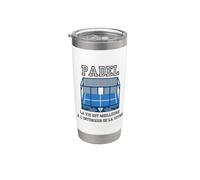 French Language! Padel: Life is Better Inside The Glass Stainless Steel Insulated Tumbler
