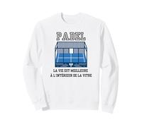 French Language! Padel: Life Is Better Inside The Glass Sweatshirt