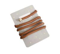 French Leather Braid Hair Rope Braid Tied Hair Rope Fashionable Loop Versatile Design Braiding Hair Rope X3B0 PU U Hair High-end