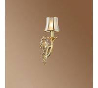 French Luxury Scone Lamp All Copper Lamp Fixture with Glass Lantern Mounted Lights for Dining Room Foyer Living Room Kitchen,A-2-Heads (C 1)