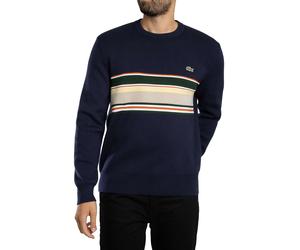 French Made Striped Sweatshirt Navy Blue/Green/White/Yellow 3XL