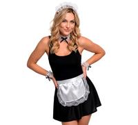French Maid Accessory Set Accessory for Fancy Dress | Headpiece, Collar, Cuffs, Skirt and Apron Set - Accessory for Fancy Dress and Theme Parties