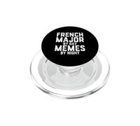 French Major By Day Memes By Night Francophone Student PopSockets PopGrip for MagSafe