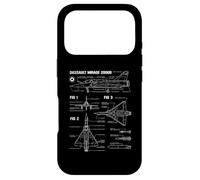 French military jet Dassault Mirage 2000D blueprint Case for iPhone 17 Pro