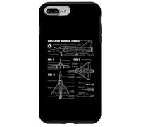 French military jet Dassault Mirage 2000D blueprint Case for iPhone 7 Plus/8 Plus