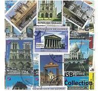 French Monuments 50 Different Stamps Collection