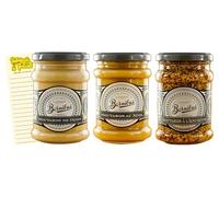 French Mustard Bundle with Bornibus Dijon 250g, Honey Mustard 270g and Wholegrain 245g with Intrinsic Treats Shopping List Card