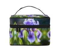 French national flower Women's Large Capacity Makeup Bag, Portable Travel Makeup Bag, (9x6.5x6.2 inches) Girls Large Makeup Bag Storage Bag