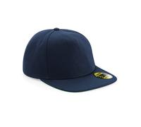 (French Navy/French Navy) Beechfield Unisex Adult Original Flat Peak Snapback