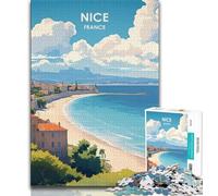 French Nice Jigsaw Puzzles for Adults 1000 Piece Puzzle,Help The Brain Exercise Addictive Toys to Cultivate Patience A Work of Art 75x50cm