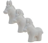 French Novelty Soap - Donkey Shaped with Organic Donkey Milk - For Body Wash or Decoration - 145g - Set of 3