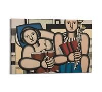 French Painter Fernand Leger (2) Canvas Poster Wall Art Decoration Living Room Bedroom Decoration Poster Gift for FriendsFrame-style 16x24inch(40x60cm)