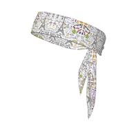 French Paris Tour Eiffel Sports Headband, Bandanas for Back, Hairband, Athletic Headband, Tennis Running