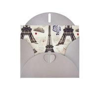 French Paris Tour Eiffel Tower Greeting Cards Blank Note Cards with Envelopes Happy Birthday Card Thank You Card Wedding Party Invitation Cards for All Occasions 4x6 Inch