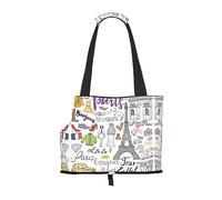 French Paris Tour Eiffel Tower print Puppy Carrier Walking Dog Bags Pets Dogs Carrier Bags for small Dogs and Cat and Rabbit