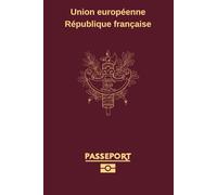 French Passport Design Notebook - 6x9 Inch Lined Journal for Writing & Notes: Elegant French Theme Cover - Gift for France Lovers, Travelers & Students (Carnet, Taccuino, Notizbuch)