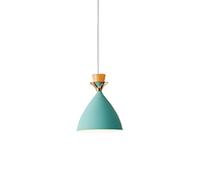 French Pastoral Style Hanging Light, Creative Colored Wrought Iron, E27 Light Source Single-head Pendant Lamp, Flush Mount Installation Cafe Ceiling Lighting