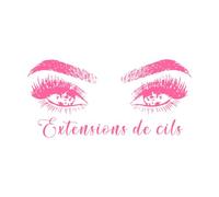 French Pattern Beauty Salon Hair Extensions De Cils Logo Magic Eyelashes Fine Carving Stickers 42x87.7cm Art Decoration Pink