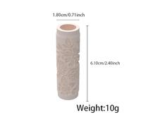 French Pattern Soft Pottery Earring Polymer Clay Texture Roller, Seamless Cutter Tool for Clay Crafting, Durable Plastic