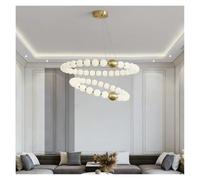 French Pearl Necklace Dining Nordic Living Room Full Copper Acrylic Lamp