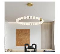 French Pearl Necklace Dining Nordic Living Room Full Copper Acrylic Lamp