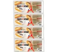 French Petits Pains, Part-Baked White Bread Rolls, Pack of 4, 75g Each, Suitable for Vegetarians Ideal for Making Tasty Sandwiches